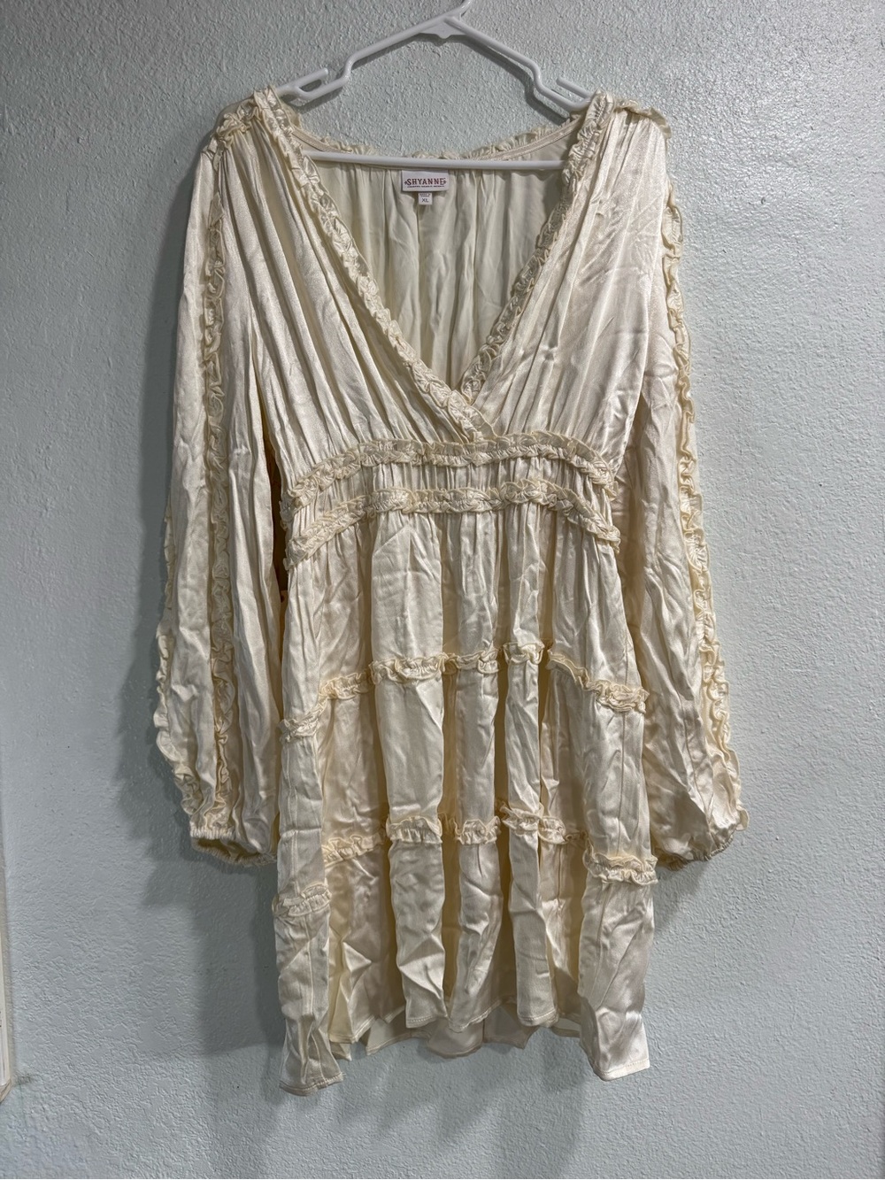NWT Boot Barn Shyanne Long Sleeve Ruffle Mini Dress